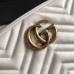 Gucci White GG Marmont Small Camera Shoulder Bag