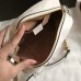 Gucci White GG Marmont Small Camera Shoulder Bag