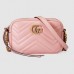 Gucci Pink GG Marmont Matelasse Mini Bag