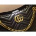 Gucci Black GG Marmont Medium Shopping Bag