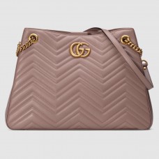 Gucci Nude GG Marmont Medium Shopping Bag