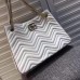 Gucci White GG Marmont Medium Shopping Bag