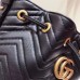 Gucci Black GG Marmont Bucket Bag