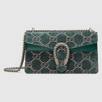 Gucci Green Dionysus GG Velvet Small Bag