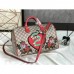 Gucci Limited Edition GG Supreme Embroideries Top Handle Bag