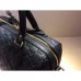 Gucci Black Signature Medium Top Handle Bag