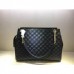 Gucci Black Signature Large Shoulder Bag