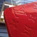 LOUIS VUITTON ZIPPY WALLET MONOGRAM VERNIS Cherry M90200