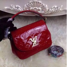 Louis Vuitton Monogram Vernis Pasadena Bag Red 2016