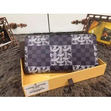 Louis Vuitton Damier Graphite Nemeth Brazza zippy Wallet