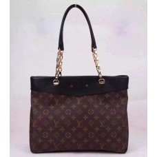 Louis Vuitton Noir Pallas Shopper Bag M51198