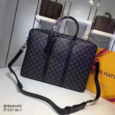 Louis Vuitton Porte-Documents Voyage PM Bag MN41478 Damier Graphite Canvas(75402)