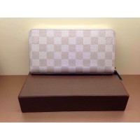 LOUIS VUITTON Azur DAMIER EBENE CANVAS ZIPPY WALLET