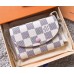 Louis Vuitton Damier Azur Canvas Envelop Rosalie Coin Purse M62361 Pale Pink