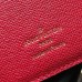 Louis Vuitton Damier Ebene Canvas Envelop Victorine Wallet N41659 Red