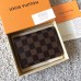 Louis Vuitton Damier Ebene Canvas Envelop Victorine Wallet N41659 Coffee