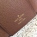Louis Vuitton Damier Ebene Canvas Envelop Victorine Wallet N41659 Coffee