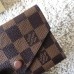 Louis Vuitton Damier Ebene Canvas Envelop Victorine Wallet N41659 Coffee