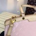 LOUIS VUITTON BREA MM Monogram Vernis Leather In ballerina pink