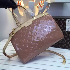 LOUIS VUITTON BREA MM Monogram Vernis Leather In toffee