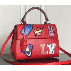 Louis Vuitton Patches Stickers Epi Cluny BB Bag M52484 Red 2019