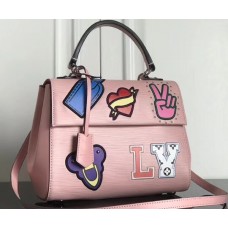 Louis Vuitton Patches Stickers Epi Cluny BB Bag M52484 Pink 2019