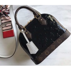 Louis Vuitton Monogram Vernis Alma BB Bag M44389 Black 2019