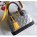 Louis Vuitton Monogram Vernis Alma BB Bag M44389 Silver 2019