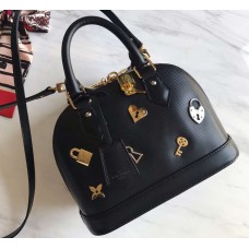 Louis Vuitton Love Lock Epi Leather Alma BB Bag M52884 Noir 2019
