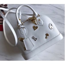 Louis Vuitton Love Lock Epi Leather Alma BB Bag M52885 Blanc 2019