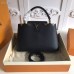 Louis Vuitton Capucines PM Bag Blooms Crown M54663 Black