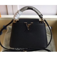 Louis Vuitton Capucines Mini Bag Python Handle Noir