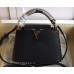 Louis Vuitton Capucines Mini Bag Python Handle Noir