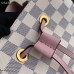 Louis Vuitton Damier Azur Canvas NeoNoe Bucket Bag N40152 Eau de Rose 2019