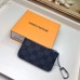 Louis Vuitton Damier Graphite Canvas Pochette Cle Key Pouch N60155