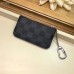 Louis Vuitton Damier Graphite Canvas Pochette Cle Key Pouch N60155