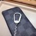 Louis Vuitton Damier Graphite Canvas Pochette Cle Key Pouch N60155