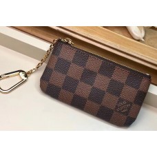 Louis Vuitton Damier Ebene Canvas Pochette Cle Key Pouch N62658