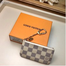 Louis Vuitton Damier Azur Canvas Pochette Cle Key Pouch N62659