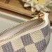 Louis Vuitton Damier Azur Canvas Pochette Cle Key Pouch N62659