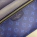 Louis Vuitton Monogram Canvas and Taiga Leather Discovery Backpack PM Bag M30229 Blue 2019