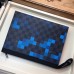 Louis Vuitton Pochette Voyage MM Bag Damier Graphite Canvas Pixel N60174 Blue