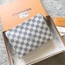 Louis Vuitton Toiletry Pouch 19 Bag M47544 Damier Azur Canvas