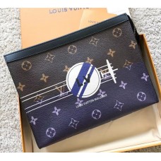 Louis Vuitton Pochette Voyage MM Bag Monogram Canvas Airplane 2018