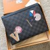 Louis Vuitton Pochette Voyage MM Bag Damier Graphite Canvas LV League N64442 2018