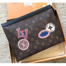 Louis Vuitton Pochette Voyage MM Bag Monogram Canvas LV League 2018