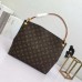 Louis Vuitton Graceful Hobo PM Bag Monogram Canvas M43701 Beige 2018