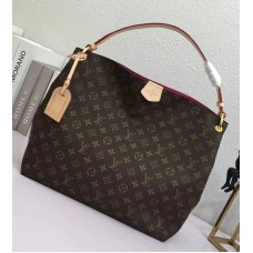 Louis Vuitton Graceful Hobo MM Bag Monogram Canvas M43703 Pivoine 2018