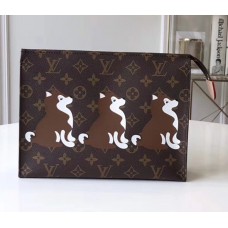 Louis Vuitton Monogram Canvas Toiletry Pouch 26 Bag M47542 Shiba Dog 2018