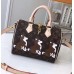 Louis Vuitton Monogram Canvas Speedy Bandoulière 25 Bag M41113 Shiba Dog 2018